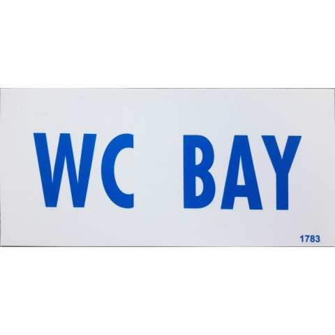 Wc Bay Uyarı Levhası 12,5x25 KOD: DEK 1783