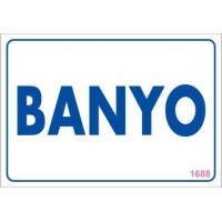 Banyo Uyarı Levhası 17,5x25 KOD:1688