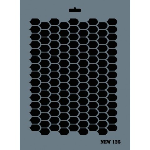 Rich New Seri N-125 Stencil 35x25 cm