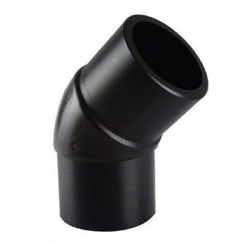 Tega HDPE Spigot Açık Dirsek 125 mm 45 Derece